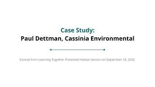 Case Study Paul Dettman Cassinia Environmental [upl. by Zahc518]