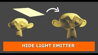 How to Hide a Light Emitting Object While Retaining the Emitted Light in Blender [upl. by Faubion]