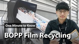 How to Recycle BOPP Films  One Minute to Know EP10 [upl. by Durrace]