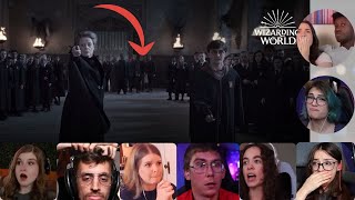 MINERVA MCGONAGALL VS SNAPE Fight Scene  HP amp the Deathly Hallows Pt 2  Reaction Compilation [upl. by Avik]