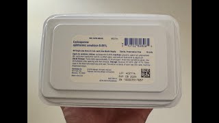 Cequa Eye Drops Unboxing cyclosporine ophthalmic [upl. by Alakcim]