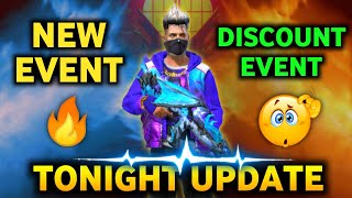 TONIGHT UPDATE OF FREE FIRE 😱 NEW DISCOUNT EVENT FREE FIRE  NEW EVENT  GROZA INCUBATOR DISCOUNT [upl. by Guinn]