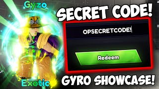 New SECRET CODE amp Exotic Gyro Zepelli Showcase  Anime Last Stand [upl. by Innavoig]