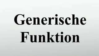 Generische Funktion [upl. by Afrika]