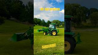 John Deere 3046R mowing tall grass 72 Inch Deck Air Conditioning tractor mowing lawnmower [upl. by Winstonn]