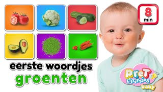 Pretlettertjes Baby TV • Eerste Woordjes • GROENTEN • Woordjes leren met Nederlandse baby filmpjes [upl. by Rafaello]