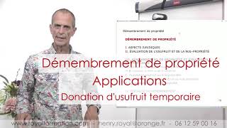 Donation dusufruit temporaire  abus de droit fiscal [upl. by Krantz]