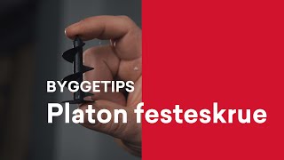 Byggetips Bruk Platon festeskrue og kantlist ved montering av grunnmursplate mot isolasjon [upl. by Irtimed]