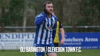 ON THE VOLLEY  Oli Babington Scores 40 yard Screamer for Non League Clevedon Town FC [upl. by Ellord]