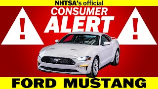 Ford Mustang Recall ⚠️ RISK OF CRASH ⚠️ Steering Wheel May Turn Unintentionally [upl. by Pet]