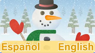 Bilingual Kids Soy Un Muñeco De NieveIm A Little SnowmanSpanish English Super Simple Christmas [upl. by Htebazil]