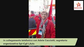 Protesta Spi Cgil contro la Finanziaria Diretta da Roma [upl. by Cariotta]