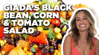 How to Make Giadas Black Bean Corn and Tomato Salad  Food Network [upl. by Cesare]