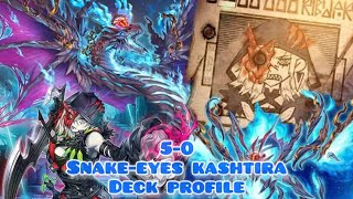 My Undefeated SnakeEyes Kashtira Deck Profile [upl. by Aduhey]