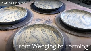 Making Nerikomi Plates – From Wedging to Forming  Studio Pottery Process [upl. by Airbas]