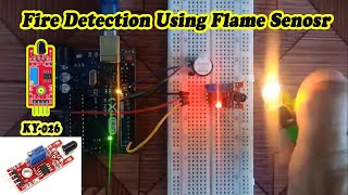 Fire Alarm Detection Using Flame Sensor KY026 [upl. by Marr]