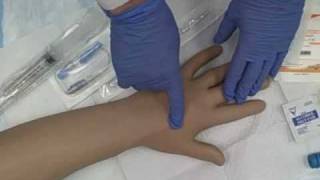 Intravenous IV Saline Lock Insertion [upl. by Yung]