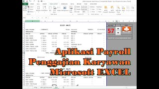 Aplikasi Payroll Penggajian Karyawan Menggunakan Microsoft EXCEL [upl. by Eldorado861]