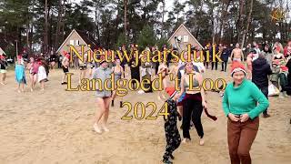 Nieuwjaarsduik Landgoed t Loo 2024 [upl. by Aicatsanna]