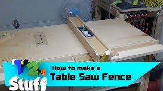 Table Saw Fence  How To [upl. by Cathee]