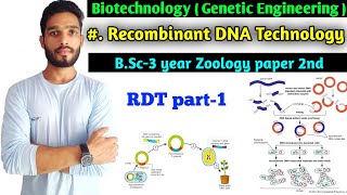 Recombinant DNA Technology  Denaturation and renaturation of DNA  Gene cloning  BSc 3 year [upl. by Wayne45]