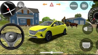 Dollar Song Modified Hyundai Verna 😱 Driving In Village 😈 3D Game Indian Car Simulator Game 19 [upl. by Elocel]