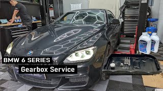 BMW 6 SERIES  GEARBOX SERVICE [upl. by Notsyrb]