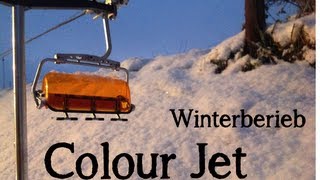 Modellseilbahn Colour Jet Winterbetrieb  HD [upl. by Meeki]