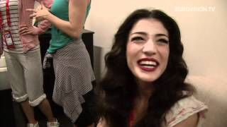 Ivi Adamou  La la Love Cyprus Second rehearsal [upl. by Pansie167]