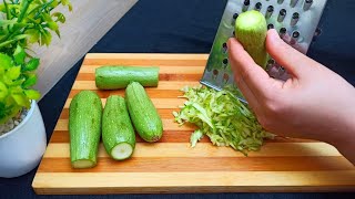 Courgettes Râpées ‼️ Recette Facile le goût est plus que étonnant 👌🔝 ASMR [upl. by Elroy]