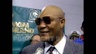 George Foreman vs Michael Moorer postfight November 5 1994 [upl. by Airdnek]