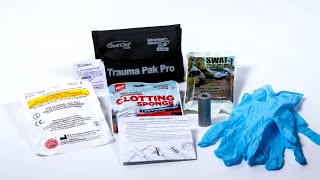 Trauma Pak With QuikClot Gauze amp Trauma Pak Pro  Adventure Medical Kits [upl. by Moore]