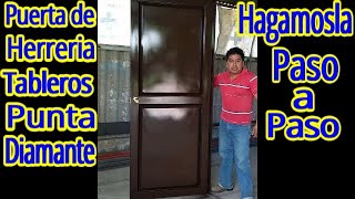 Bonita y Economica Puerta con Tableros en Punta Diamante Hagamosla Paso a Paso [upl. by Enitram]