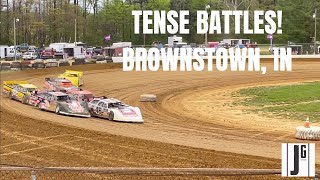 Brownstown Speedway 4302022 Dirt Track Action [upl. by Rebeh]