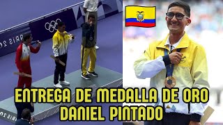 Daniel Pintado recibe medalla de Oro en los Juegos Olímpicos 2024 [upl. by Ardnasirhc]