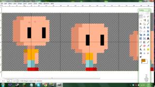 How to make sprite art and animate it in Gimp [upl. by Murdoch]