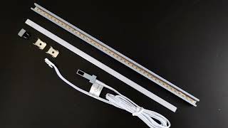 Solder free Recessed in Aluminum LED Strip Linear Light Kitchen Light Wardrobe Light Closet Light [upl. by Annet]