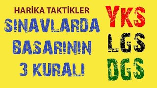 HARİKA TAKTİKLER  Bu 3 Şeyi Yapan Sınavlarda Başarılı Olur  Sınavlarda Başarılı Olmanın Yolları [upl. by Godliman623]