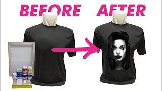 Cara Sablon Sendiri Dirumah  How to screenprinting tshirts at home [upl. by Evvy234]