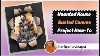 How to Make a Busted Canvas Step by Step  Haunted Mansion Halloween 2024 [upl. by Nagy]