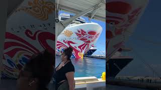 Norwegian Joy docked in Nassau shorts norwegianjoy cruiseship norwegiancruiseline [upl. by Notsla422]