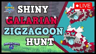 LIVE SHINY GALARIAN ZIGZAGOON HUNT pokemon shinyhunting livestream [upl. by Llekcm]