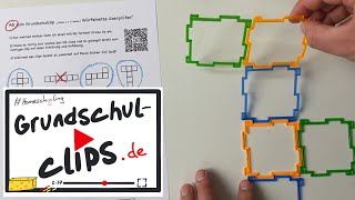 Klasse 2 3 4 Mathe  Geometrie  Würfelnetze überprüfen [upl. by Schuh]