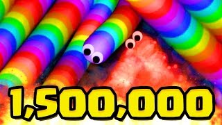 SLITHERIO 1500000 WORLD RECORD SPECIAL Slitherio Team Gameplay [upl. by Sand]