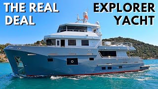 2021 BERING 77 EXPLORER YACHT TOUR  Comfort Class EXPEDITION Liveaboard Go Anywhere World Cruiser [upl. by Akinal]