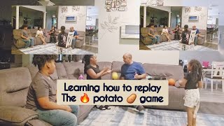 Playing the hot potato game subscribe family games [upl. by Edda]