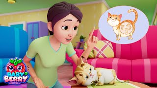 Süße Katze amp Babys Lied  Beruhigende Kindermusik auf Deutsch  Von verlassener zu glücklicher Katze [upl. by Eelatan177]