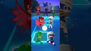 PJ Masks  CatBoy 🆚 Gekko 🆚 Night Ninja 🆚 Owlette X Dance Song Tiles Hop EDM Rush shorts [upl. by Dahc462]