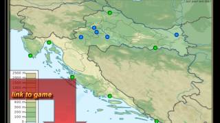 villes en Croatie la pratique géographie Zagreb Split Pula Osijek Rijeka Zadar Dubrovnik [upl. by Ylla]