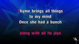 Bunch Of Thyme  Foster amp Allen KARAOKE [upl. by Eadrahc]